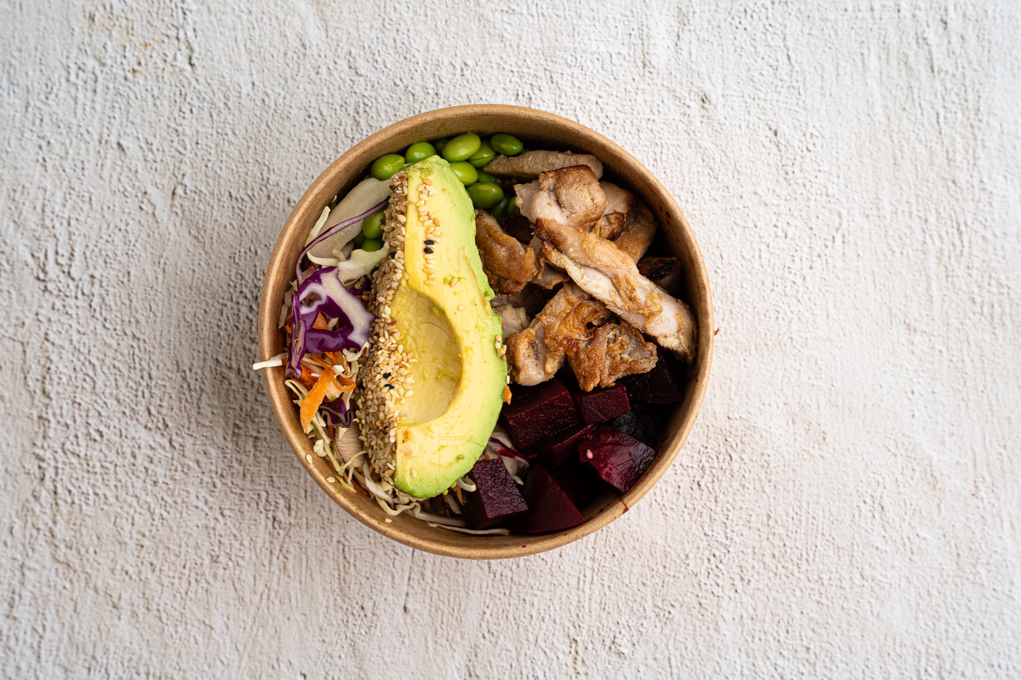 Chicken Poke Bowl Available Weekdays Only The Naked Baker Mortdale